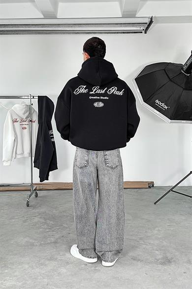 Siyah Last Peak Oversize Sweatshirt