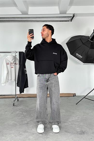 Siyah Last Peak Oversize Sweatshirt