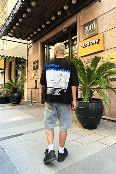 Siyah Monotony OUTPLENTY PREMİUM Oversize