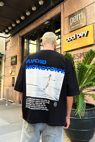 Siyah Monotony OUTPLENTY PREMİUM Oversize