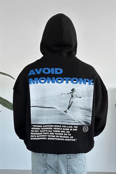 Siyah Monotony Oversize Sweatshirt
