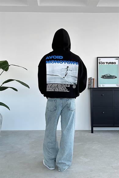 Siyah Monotony Oversize Sweatshirt