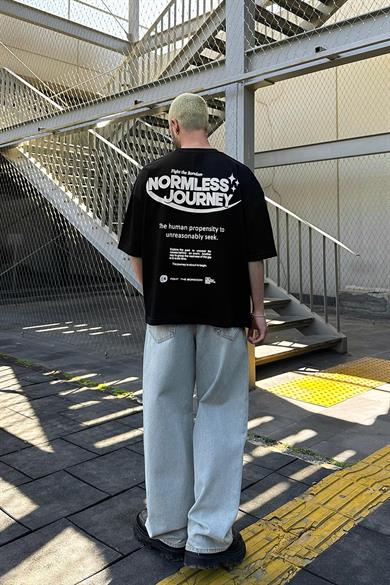 Siyah Normless OUTPLENTY PREMİUM Oversize Tişört