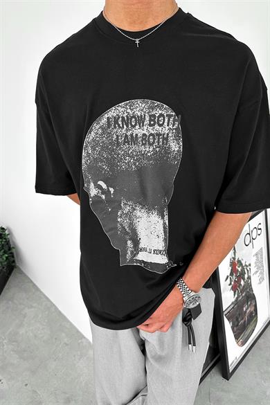 Siyah OP Know Oversize Tişört