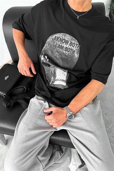 Siyah OP Know Oversize Tişört