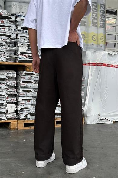 Siyah Pile Detay 53 GD Gabardin Pantolon