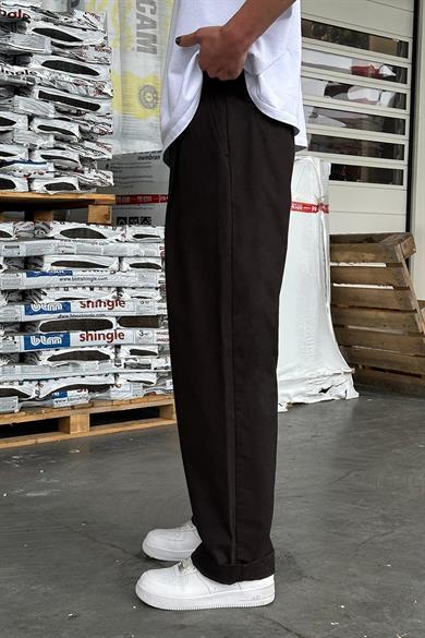 Siyah Pile Detay 53 GD Gabardin Pantolon