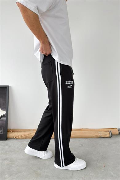 Siyah PLM Nakışlı Baggy Eşofman
