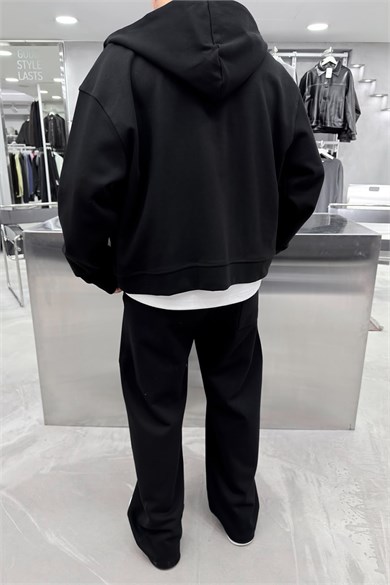 Siyah Premium Basic Oversize Eşofman Takımı
