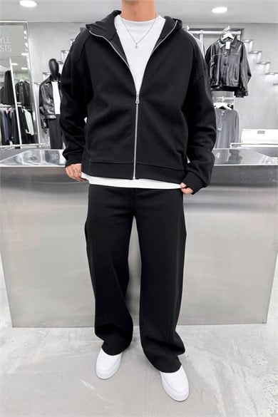 Siyah Premium Basic Oversize Eşofman Takımı