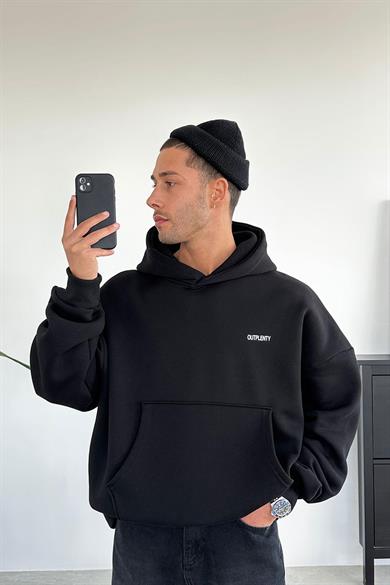 Siyah Research Oversize Sweatshirt