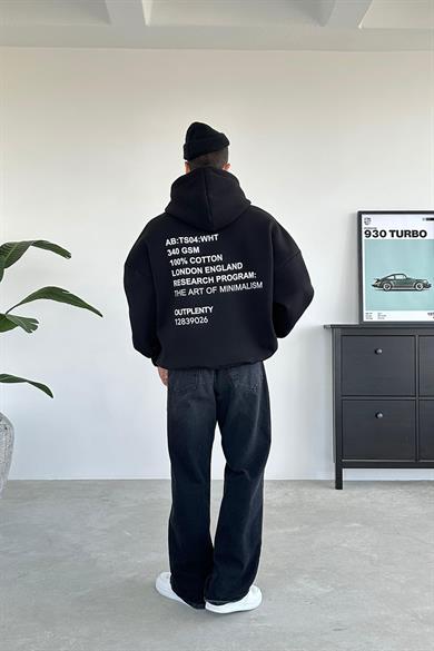 Siyah Research Oversize Sweatshirt