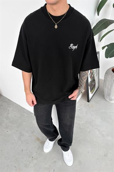 Siyah RGH Sırt Baskılı Premium Oversize Tişört