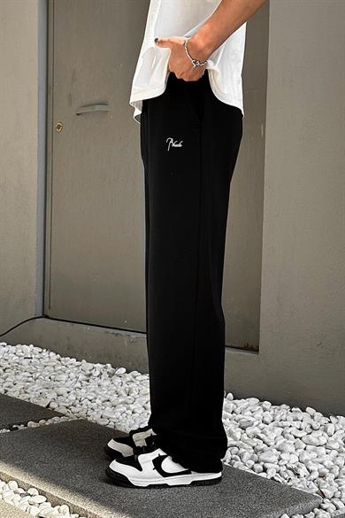 Siyah Rhude OUTPLENTY PREMİUM Paçası Ayarlanabilir Baggy Eşofman