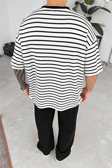 Siyah Royal Club Nakış Oversize Tişört