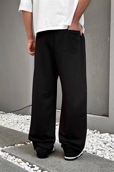 Siyah Sailing OUTPLENTY PREMİUM Paçası Ayarlanabilir Baggy Eşofman