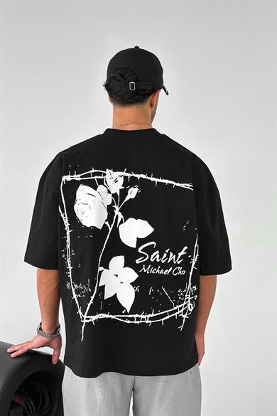 Siyah Saint OUTPLENTY PREMİUM Oversize Tişört