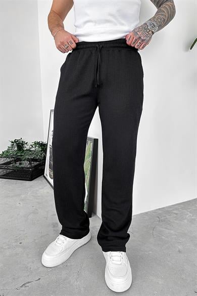 Siyah Sandy Comfort Baggy Pantolon