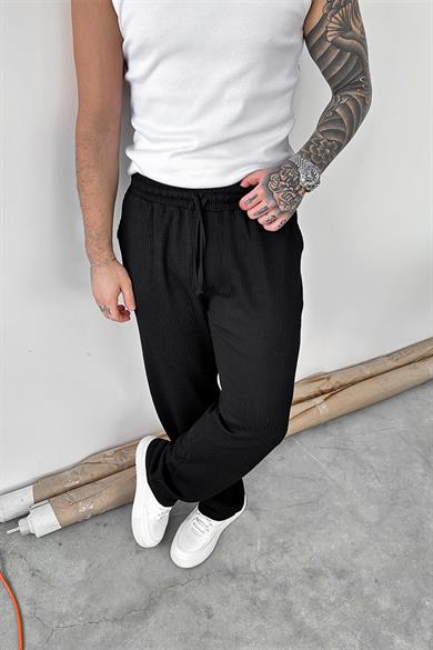 Siyah Sandy Comfort Baggy Pantolon