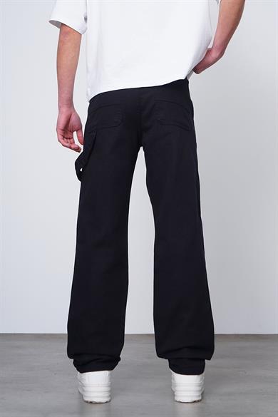 Siyah Siyah Tasarım 03A DL Baggy Pantolon
