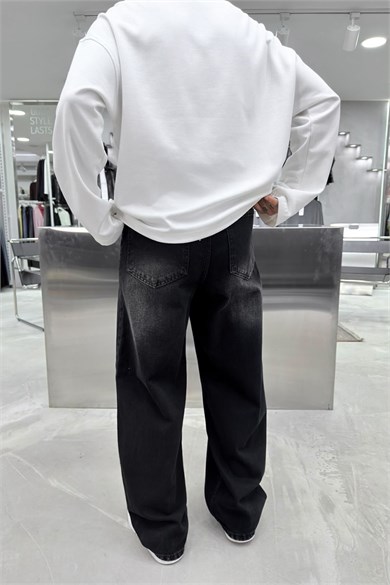 Siyah Soft Degrade Premium Süper Baggy Pantolon