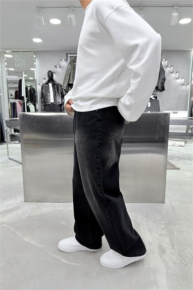 Siyah Soft Degrade Premium Süper Baggy Pantolon