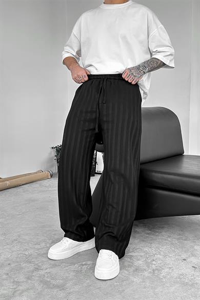 Siyah Soft Stride Baggy Pantolon