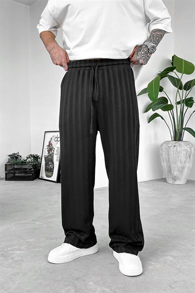 Siyah Soft Stride Baggy Pantolon