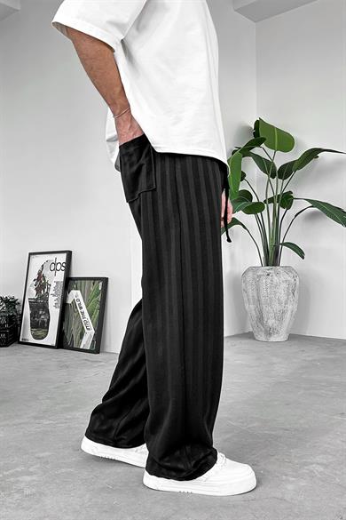 Siyah Soft Stride Baggy Pantolon