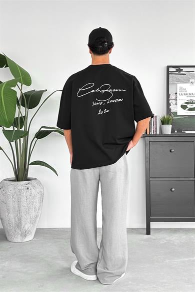 Siyah Solio OUTPLENTY PREMİUM Oversize Tişört