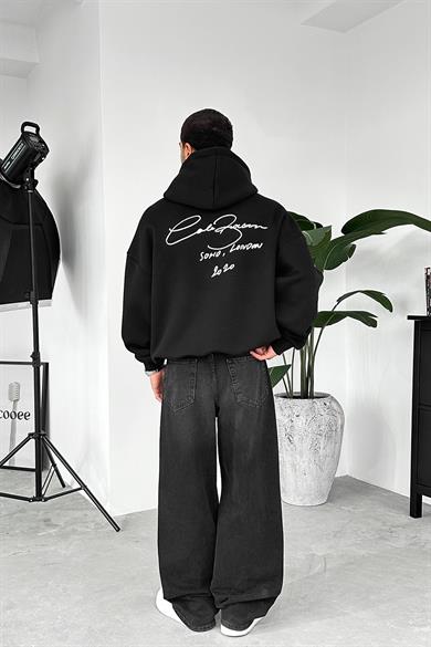 Siyah Solio Oversize Sweatshirt
