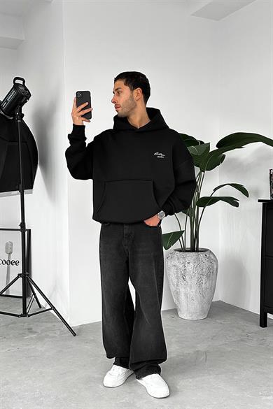 Siyah Solio Oversize Sweatshirt
