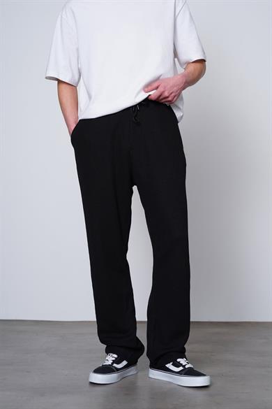 Siyah Su Yeşili Fitilli Beli Lastikli B8 MH Baggy Pantolon