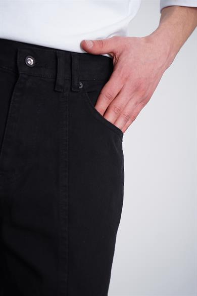 Siyah Tasarım Kargo Cepli 01A DL Baggy Pantolon