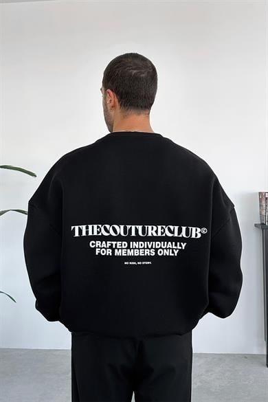 Siyah The Couture Oversize Sweatshirt