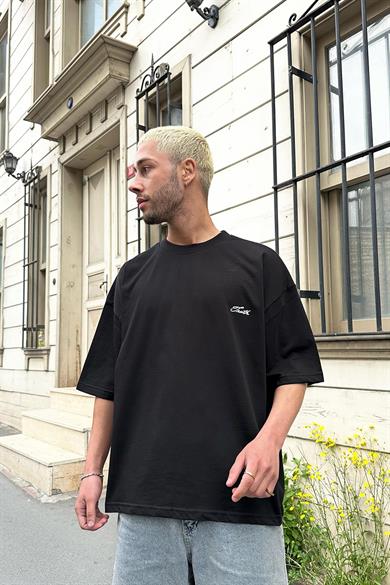 Siyah Truth OUTPLENTY PREMİUM Oversize Tişört