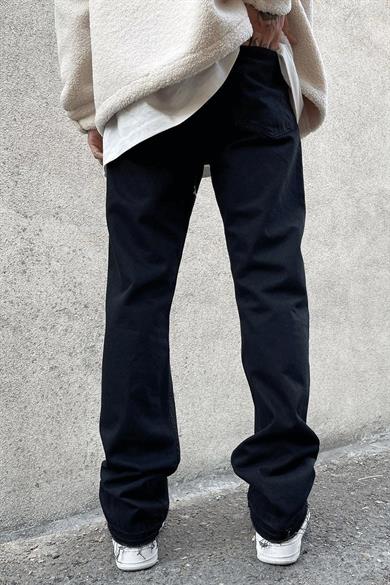 Siyah Undertrap Siyah Loose Fit Jean