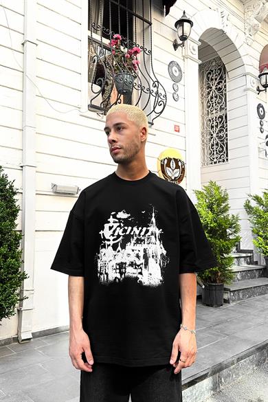 Siyah Vicinity DL Oversize Tişört