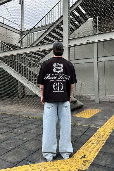 Siyah Votre Sante OUTPLENTY PREMİUM Oversize Tişört