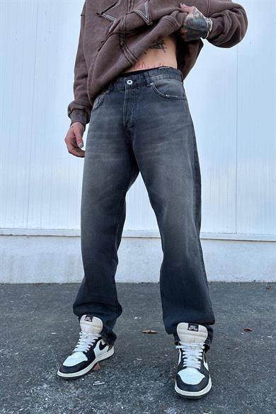 Soft Degrade Füme GD Baggy Pantolon