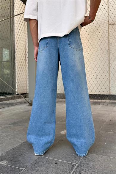 Soft Degrade Mavi 08 GO Ekstra Bol Baggy Pantolon