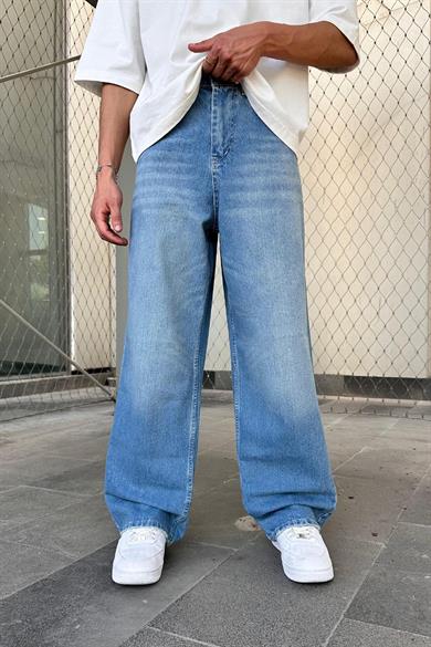 Soft Degrade Mavi 08 GO Ekstra Bol Baggy Pantolon