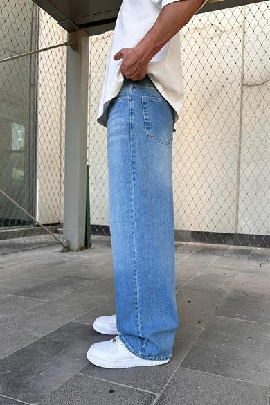 Soft Degrade Mavi 08 GO Ekstra Bol Baggy Pantolon