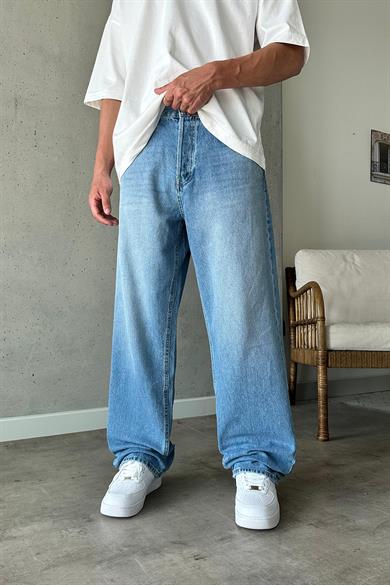Soft Degrade Mavi 08 GO Ekstra Bol Baggy Pantolon