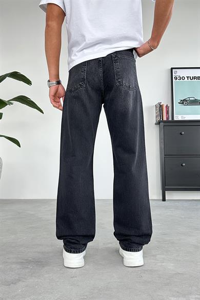 Soft Füme Minimal Yırtık Detay Baggy Pantolon