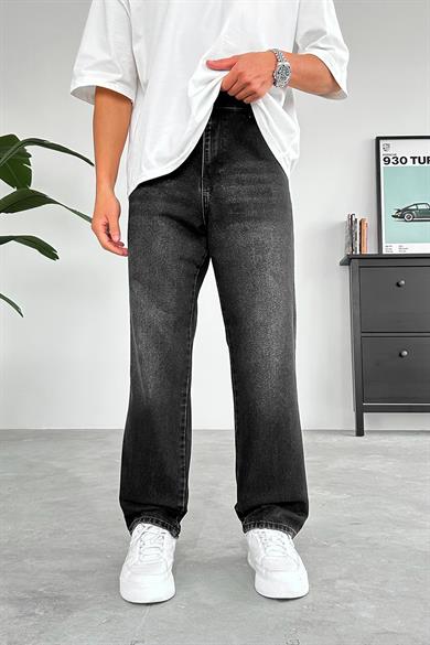 Soft Füme Yan Cepli Basic Baggy Pantolon