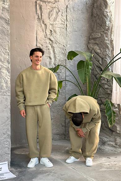 Soft Yeşil Cozy Basic Oversize Sweat