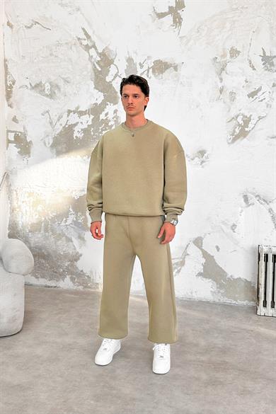Soft Yeşil Cozy Basic Oversize Sweat