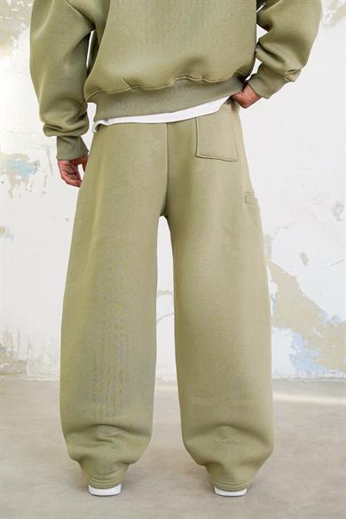 Soft Yeşil Cozy Basic Pileli Baggy Eşofman