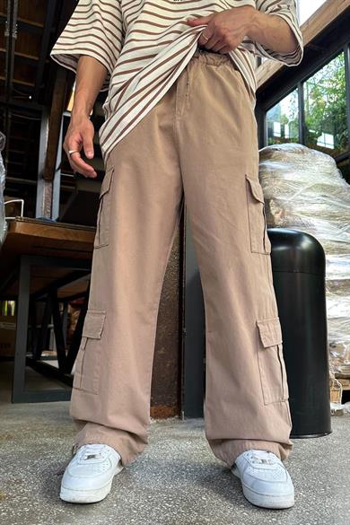 Somon Tasarım Çift Cepli Kargo Baggy Pantolon